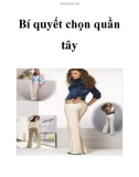 Bí quyết chọn quần tây