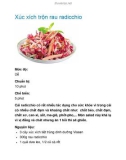 Xúc xích trộn rau radicchio