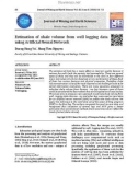 Estimation of shale volume from well logging data using Artificial Neural Network