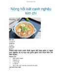 Nóng hổi bát canh nghêu kim chi