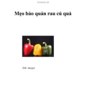 Mẹo bảo quản rau củ quả