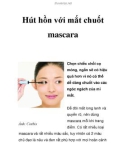 Hút hồn với mắt chuốt mascara