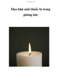 Mẹo khử mùi thuốc lá trong phòng kín