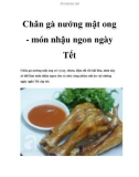 Chân gà nướng mật ong - Món nhậu ngon ngày Tết