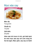 Mực xào cay