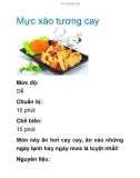 Mực xào tương cay