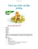 Cánh gà chiên sả đậu phộng