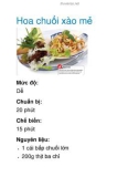 Hoa chuối xào mẻ