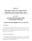 Phương pháp dạy học tiểu học môn Toán: Phần 2