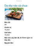 Dạ dày xào cà chua