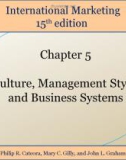 Lecture International marketing (15/e): Chapter 5 - Cateora, Gilly, Graham