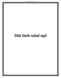 Mát lành salad ngô