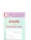 Giáo trình Chuỗi và phương trình vi phân: Phần 1