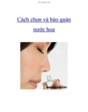 Cách chọn và bảo quản nước hoa