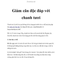 Giảm cân độc đáp với chanh tươi