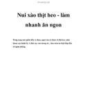 Nui xào thịt heo - làm nhanh ăn ngon