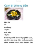 Canh bí đỏ rong biển