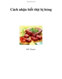 Cách nhận biết thịt bị hỏng