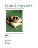 Gà xào sả ớt và lá curry