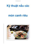 Kỹ thuật nấu các món canh riêu