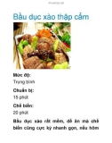 Bầu dục xào thập cẩm