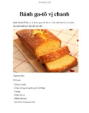 Bánh ga-tô vị chanh