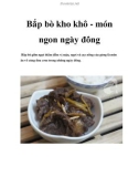 Bắp bò kho khô - món ngon ngày đông