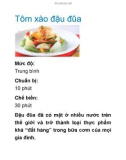 Tôm xào đậu đũa