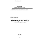 Giáo trình Hình học vi phân (Dành cho hệ đào tạo từ xa)