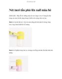 Nét tươi tắn phủ lên nail mùa hè