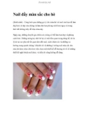 Nail đầy màu sắc cho hè