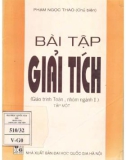 Bài tập Giải tích (Giáo trình Toán - Tập 1): Phần 1