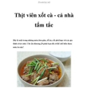 Thịt viên xốt cà - cả nhà tấm tắc