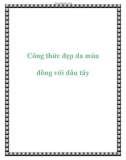 Công thức đẹp da mùa đông với dâu tây