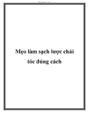 Mẹo làm sạch lược chải tóc đúng cách