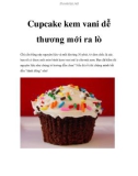 Cupcake kem vani dễ thương mới ra lò