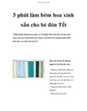 5 phút làm bờm hoa xinh xắn cho bé đón Tết