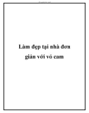 Làm đẹp tại nhà đơn giản với vỏ cam