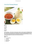 Cơm thịt bò Rendang Malaysia