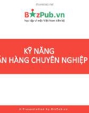 Bài giảng Kỹ năng tư duy bán hàng chuyên nghiệp