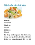 Bánh đa xào hải sản