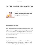 Vài Cách Đơn Giản Làm Đẹp Từ Cam