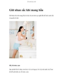 Giữ nhan sắc khi mang bầu