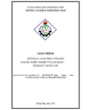 Giáo trình Soạn thảo văn bản (Ngành: Nghiệp vụ bán hàng - Trung cấp) - Trường Cao đẳng Nghề Đồng Tháp