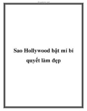 Sao Hollywood bật mí bí quyết làm đẹp