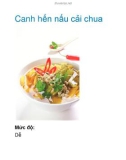 Canh hến nấu cải chua