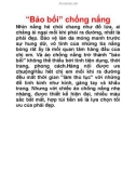 'Bảo bối' chống nắng