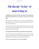 Tất tần tật bí ẩn về mụn trứng cá