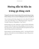 Hướng dẫn bà bầu ăn trứng gà đúng cách