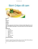 Bánh Crêpe xốt cam